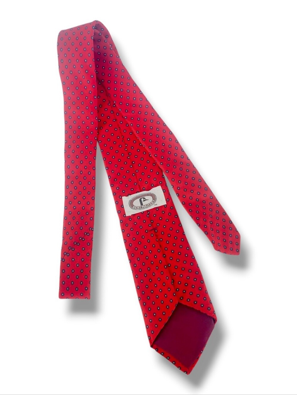 Bert Pulitzer Men's Tie Red ..Blue 100% Silk Professional